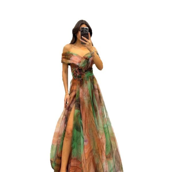 Voile Printed Party Dress INS Casual Fashion - Image 6
