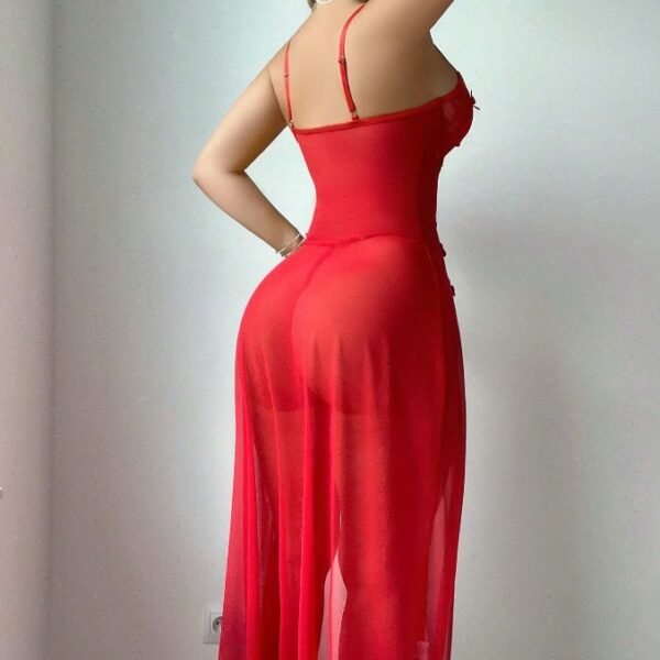 European And American Red Sexy Dress Underwear Women - Image 4