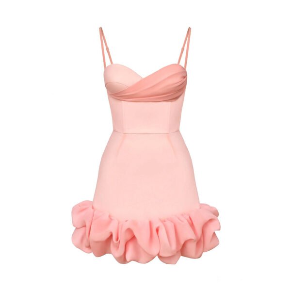 Women's Pleated Skirt Slim Strap Dress - Image 6