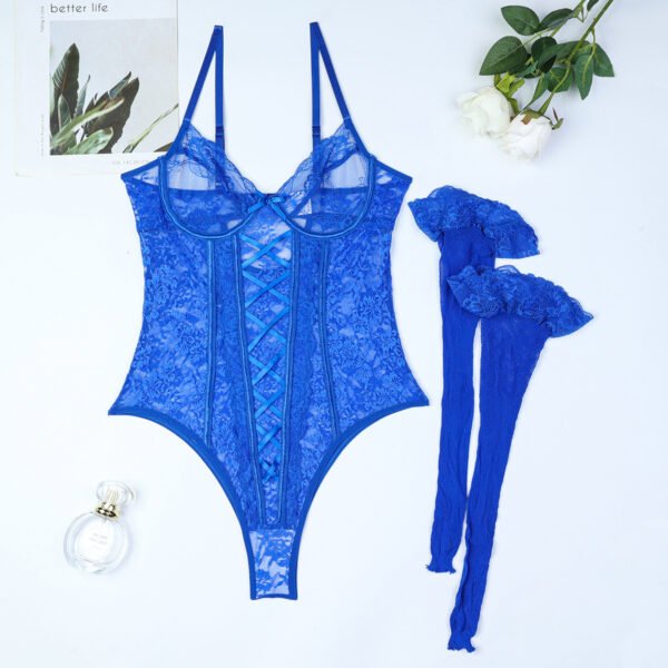 Women's Fashion Lace Splicing Sling Jumpsuit - Image 2