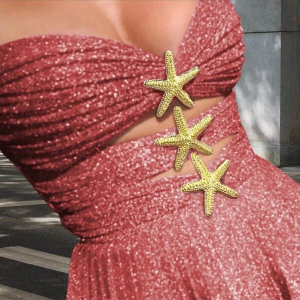 Sexy Hot Girl Alloy Three-dimensional Neptune Dress - Image 2