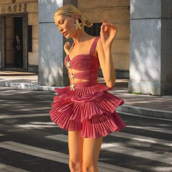 Sexy Hot Girl Alloy Three-dimensional Neptune Dress - Image 7