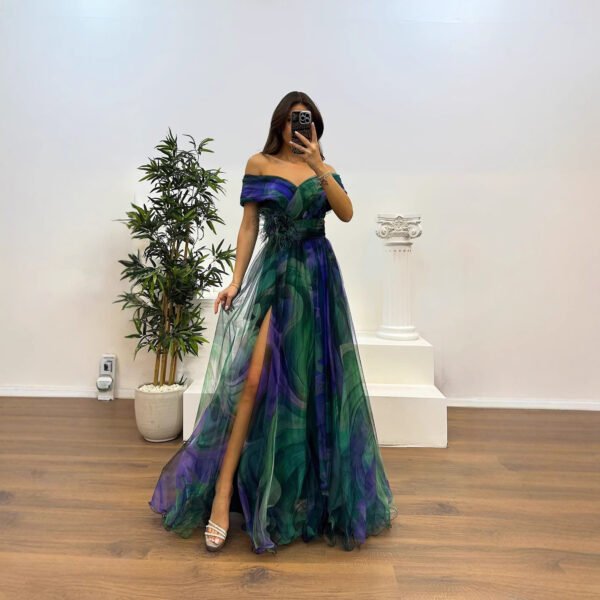 Voile Printed Party Dress INS Casual Fashion - Image 8