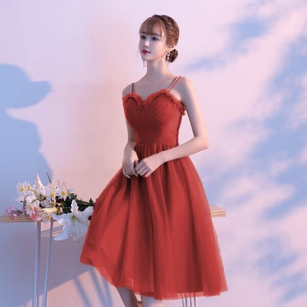 Banquet Evening Women's Light Luxury Small Bridesmaid Dress - Image 6