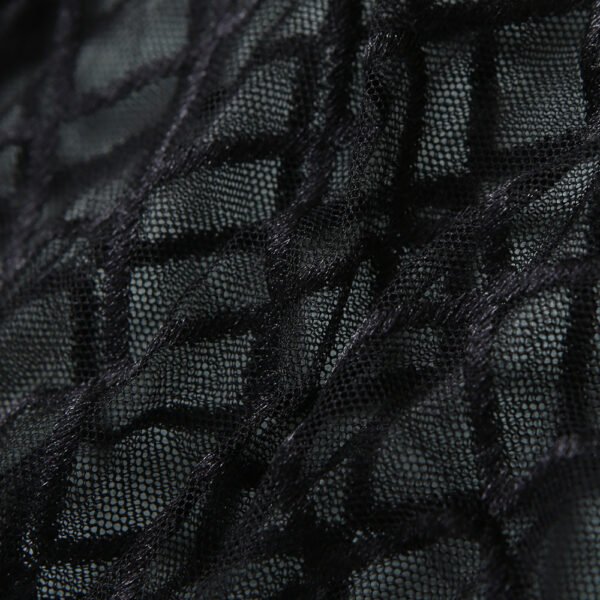 Mesh See-through Underwear Metal Chain Set - Image 4