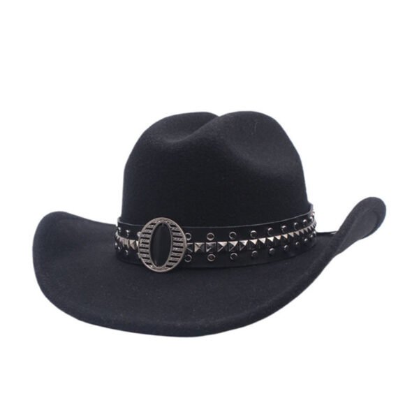 Casual Fashion Double-sided Color Matching Cap Cashmere Jazz Top Hat - Image 6