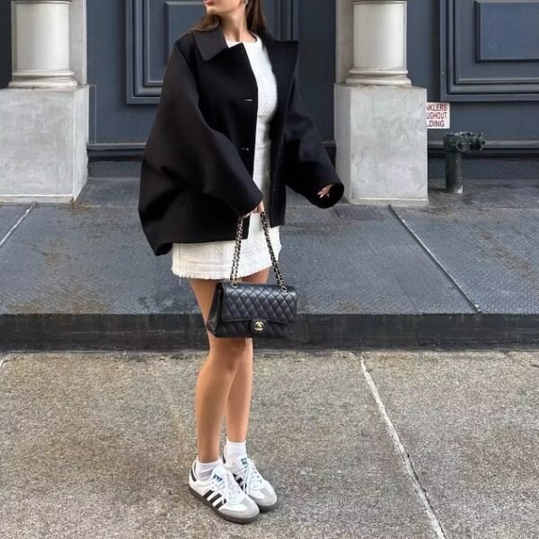 Autumn New Wool Blended Short Coat - Image 2
