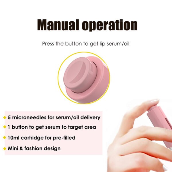 3 In 1 Lip Care Roller Needle Roller Lip Roller Beard Growth Roller Beard Hair Growth Roller Beard Treatment & Serum Applicant - Image 10