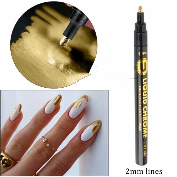 Creative DIY Hand-painted Graffiti Quick-drying Golden Acrylic Marker Pen - Image 3