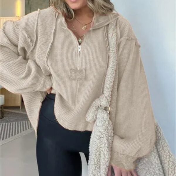 Autumn And Winter Women's Clothing Short Frayed Hem Sweater Women - Image 8