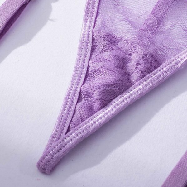 Purple Lace Women's Bra Set - Image 5