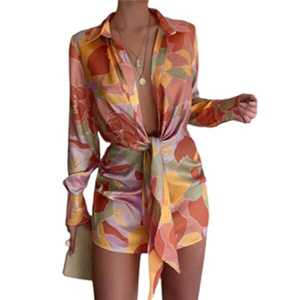 European And American Short Fashion Loose-fitting Long Sleeves Dress - Image 9