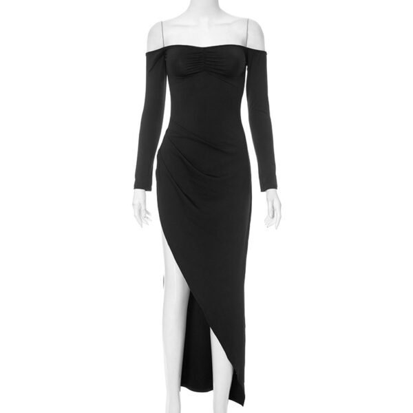 Women's Graceful And Fashionable Long Sleeve Dress - Image 5