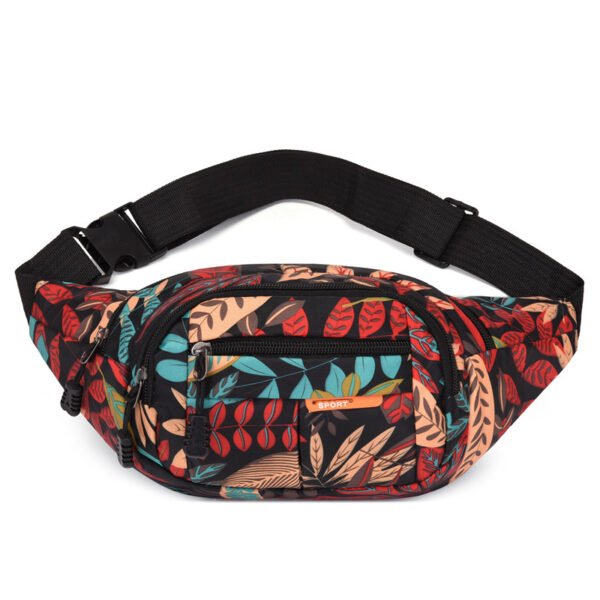 Leaves Fancy Shoulder Large Capacity Running Sports Bag Waist Bag - Image 4