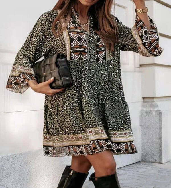 Women's New Temperament Commuter Digital Printing Dress - Image 4