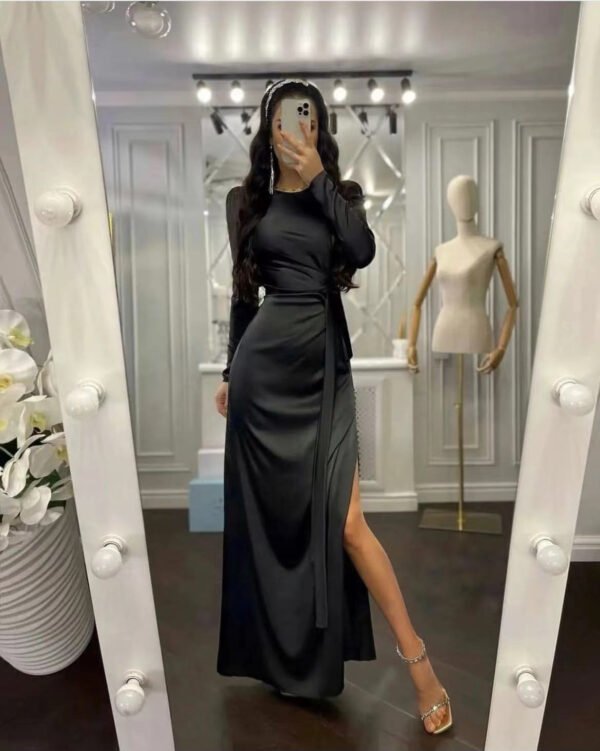 Beautiful Waist Fitting Irregular Dress - Image 2