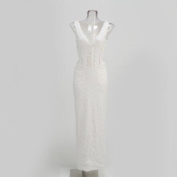 Women's Fashion Sleeveless Waist Slim Fit Dress - Image 4