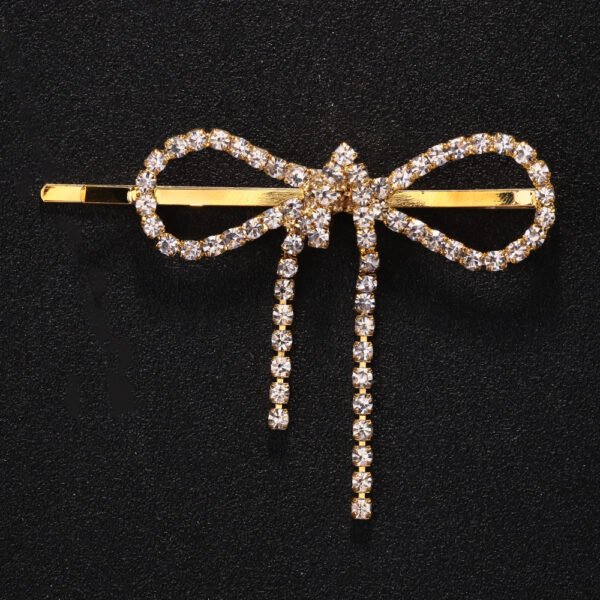 Bow Barrettes Side Bangs Cropped Hair Clip Barrettes - Image 6