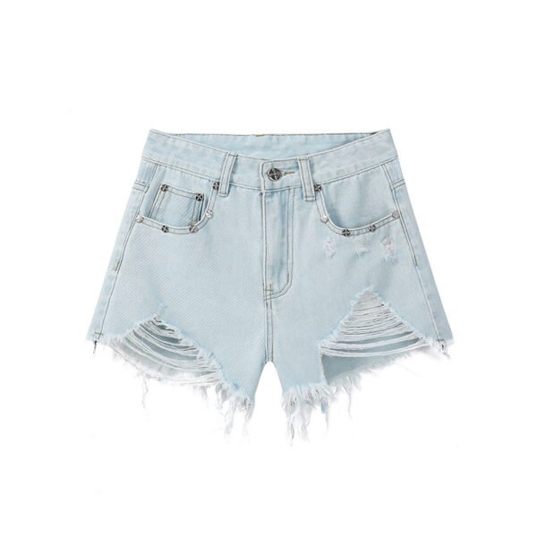 Fashion Ripped Cool Denim Shorts For Women - Image 4