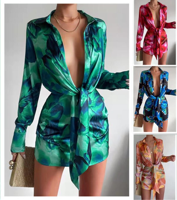 European And American Short Fashion Loose-fitting Long Sleeves Dress - Image 2