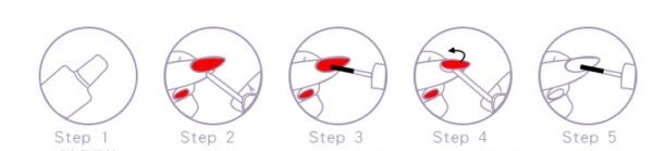 Simple Black And White Color Matching Long Nails Removable Nail Tip - Image 2