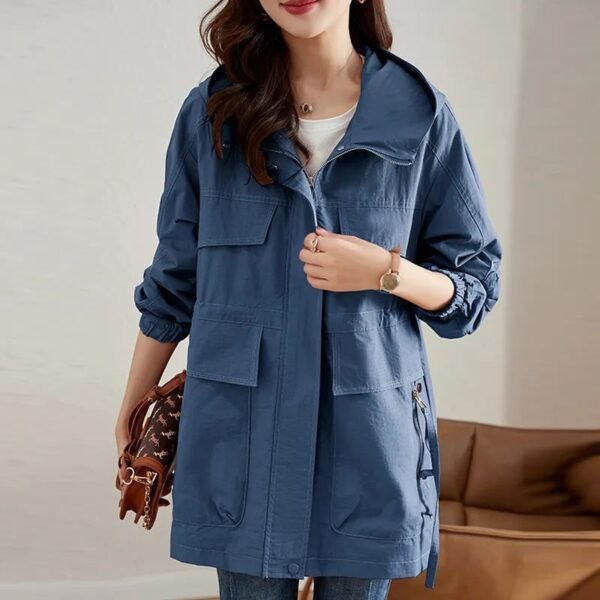 Western-style Middle-aged Mom Plus Size Trench Coat - Image 2