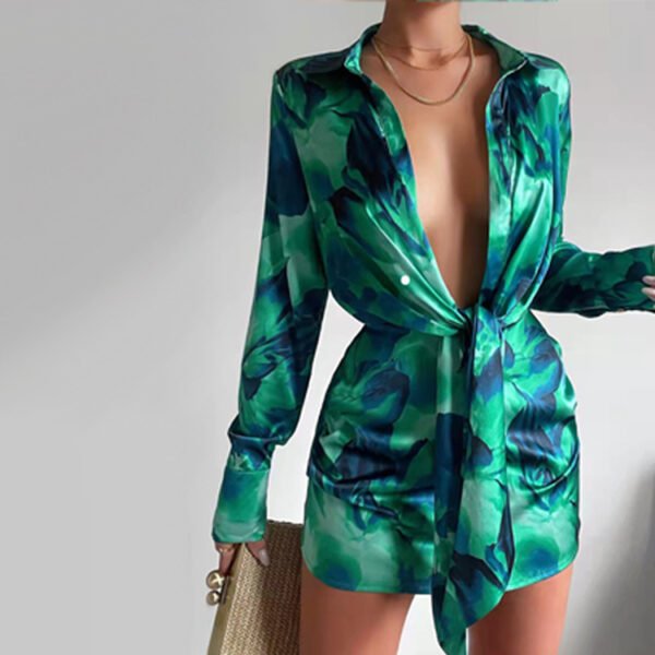 European And American Short Fashion Loose-fitting Long Sleeves Dress - Image 7