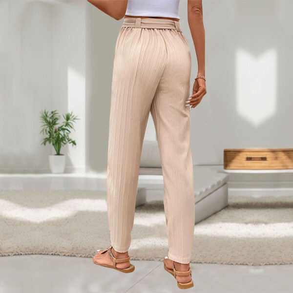 New European And American Women's Clothing Pleated Skinny Pants - Image 4