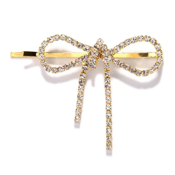 Bow Barrettes Side Bangs Cropped Hair Clip Barrettes - Image 4