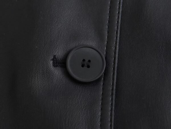 Autumn And Winter New Women's Clothing Loose Fashion Casual Imitation Leather Coat - Image 8