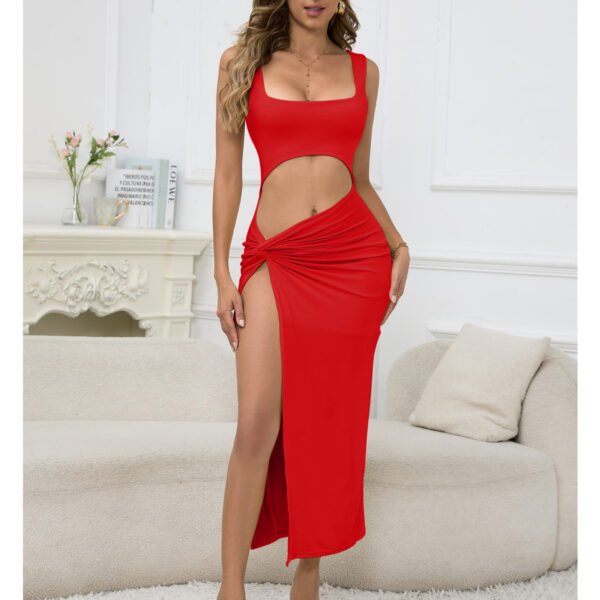Women's Hollow-out Camisole Navel Dress - Image 3