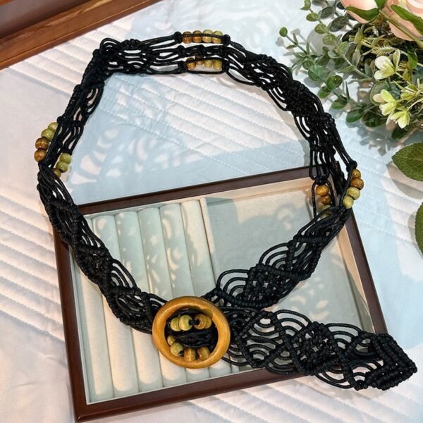 Bohemian Ethnic Style Woven Butterfly Waist Strap With Accessories Waist Chain - Image 3