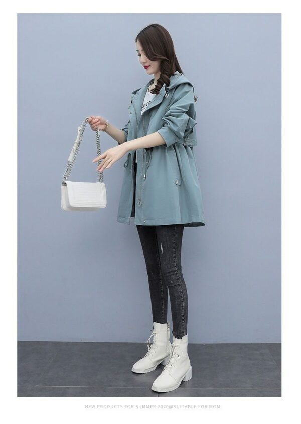 Loose Casual Fashion Hooded Jacket - Image 5