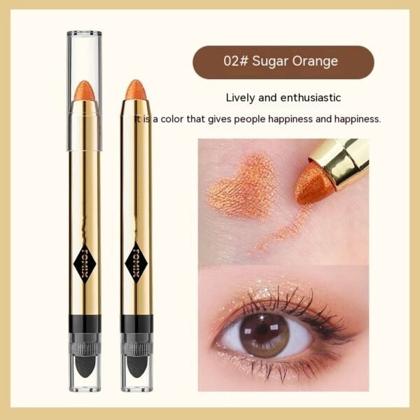 Magic Color Shining Highlight Eyeliner Pen Pearlescent Thin And Glittering Repair And Brightening Double-headed Smudger One-touch Molding - Image 4