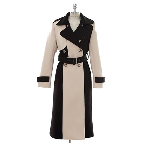 Women's Ladies Fashion Temperament Mid-length Woolen Coat - Image 4