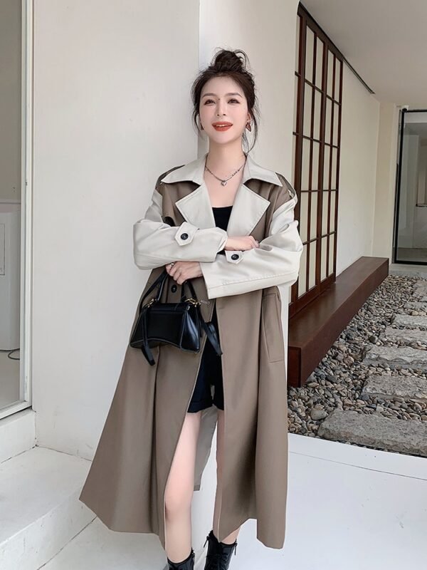Mid Length Waistband For A Slimming Heben Style Coat Trend - Image 7