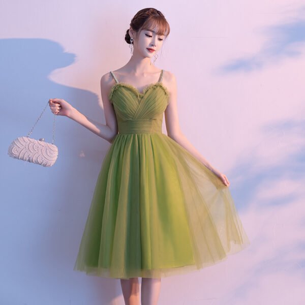 Banquet Evening Women's Light Luxury Small Bridesmaid Dress - Image 5