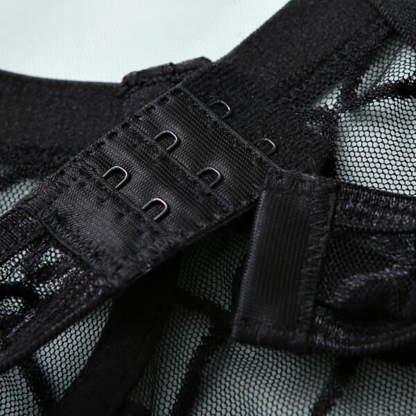 Mesh See-through Underwear Metal Chain Set - Image 7