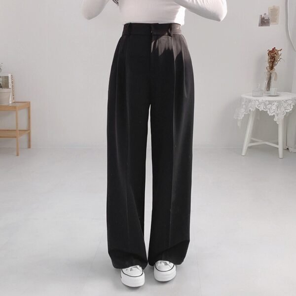 Women's Minimalist French Collar Jacket And Pants - Image 5