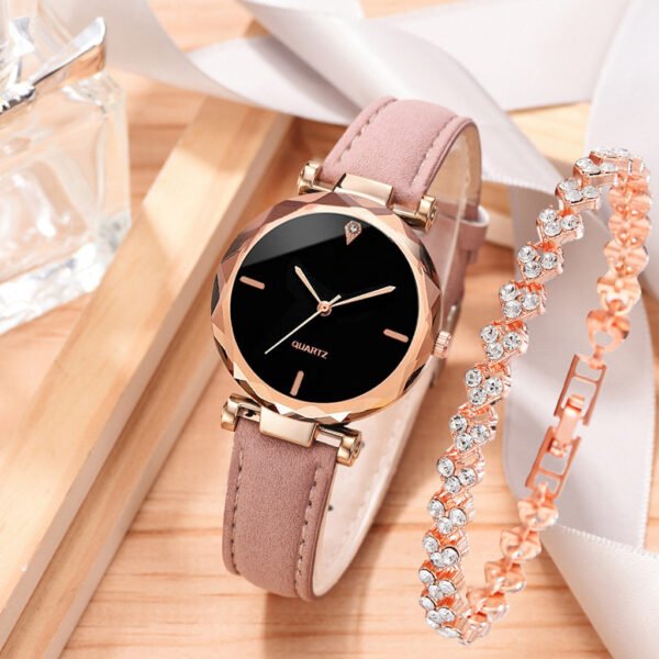 Watch Simple Belt Watch Quartz Watch Bracelet Suit - Image 9
