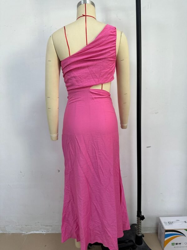 Women's Fashion Pure Color Tube-top Dress - Image 3