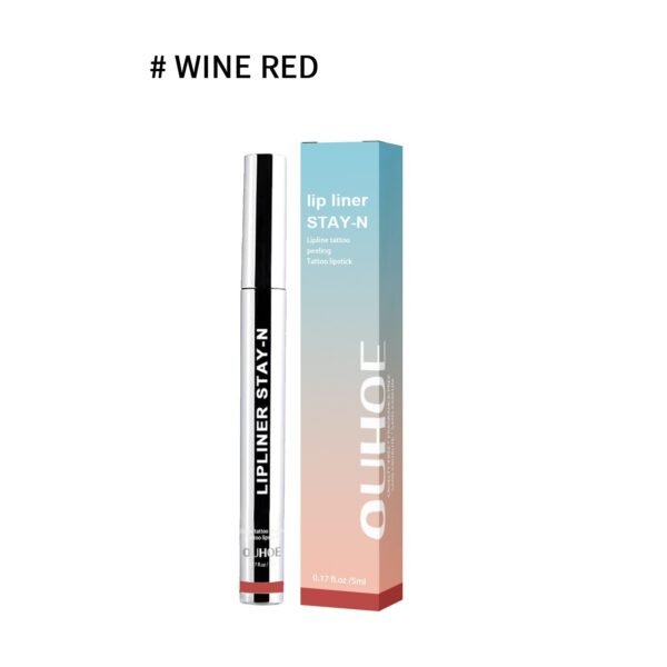 Lip Liner Pen Dark Brown Waterproof Long Lasting Plump Soft Lip Gloss Makeup Cosmetics - Image 5