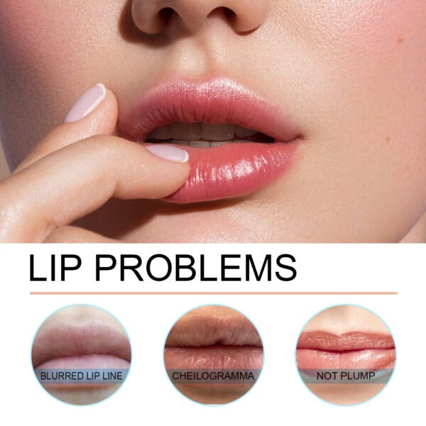 Lip Liner Pen Dark Brown Waterproof Long Lasting Plump Soft Lip Gloss Makeup Cosmetics - Image 2