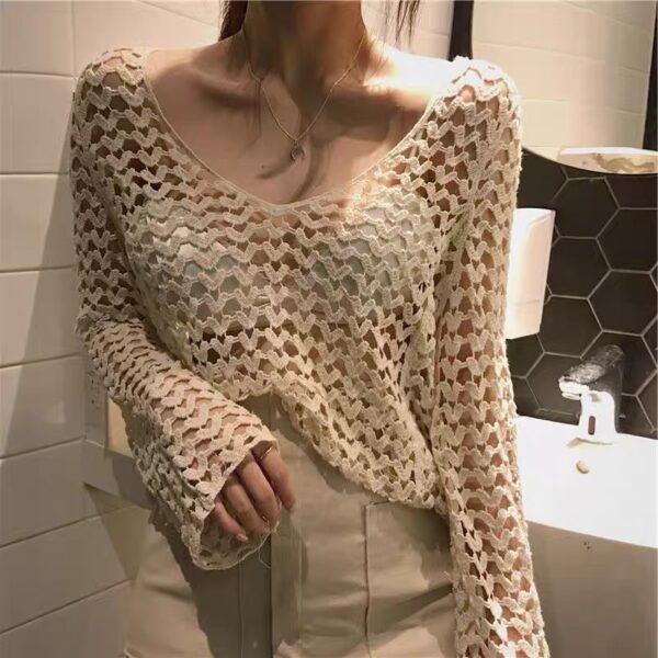 Chic Sweet And Spicy Sexy Sun Protection Sweater - Image 5