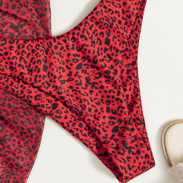 Three-piece Floral Bikini Beach Dress - Image 7