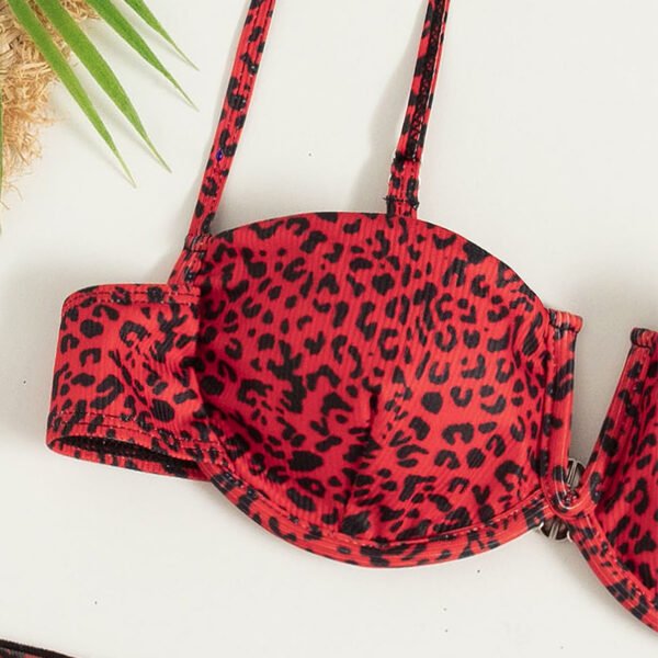 Three-piece Floral Bikini Beach Dress - Image 5