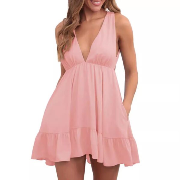 Backless Sleeveless Sling Dress Women - Image 4