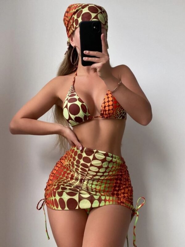 Printed Split Bikini Women's Swimsuit - Image 3