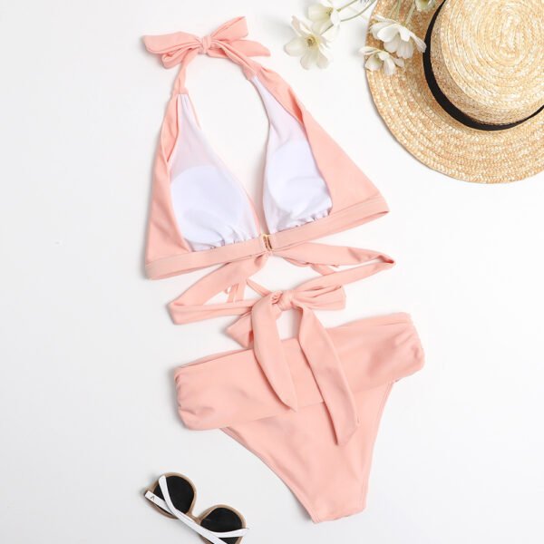 Sexy Bikini High Waist Split Swimsuit - Image 5