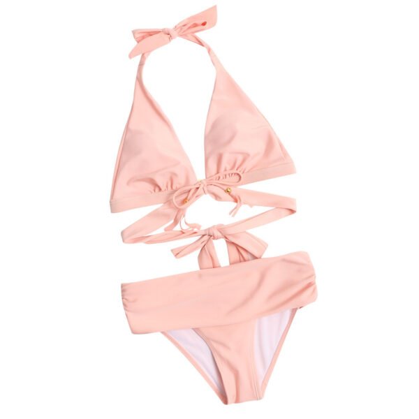 Sexy Bikini High Waist Split Swimsuit - Image 4